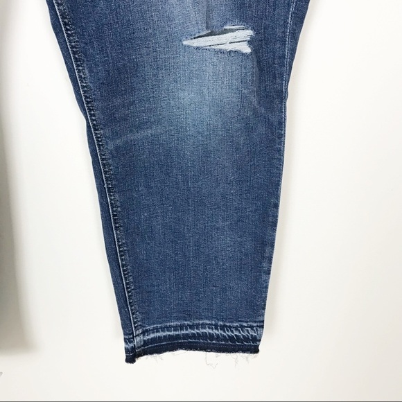 NEW NWT J.CREW Slim Boyfriend Jeans Raw Frayed released Hem Plus Size 36 - Picture 3 of 8